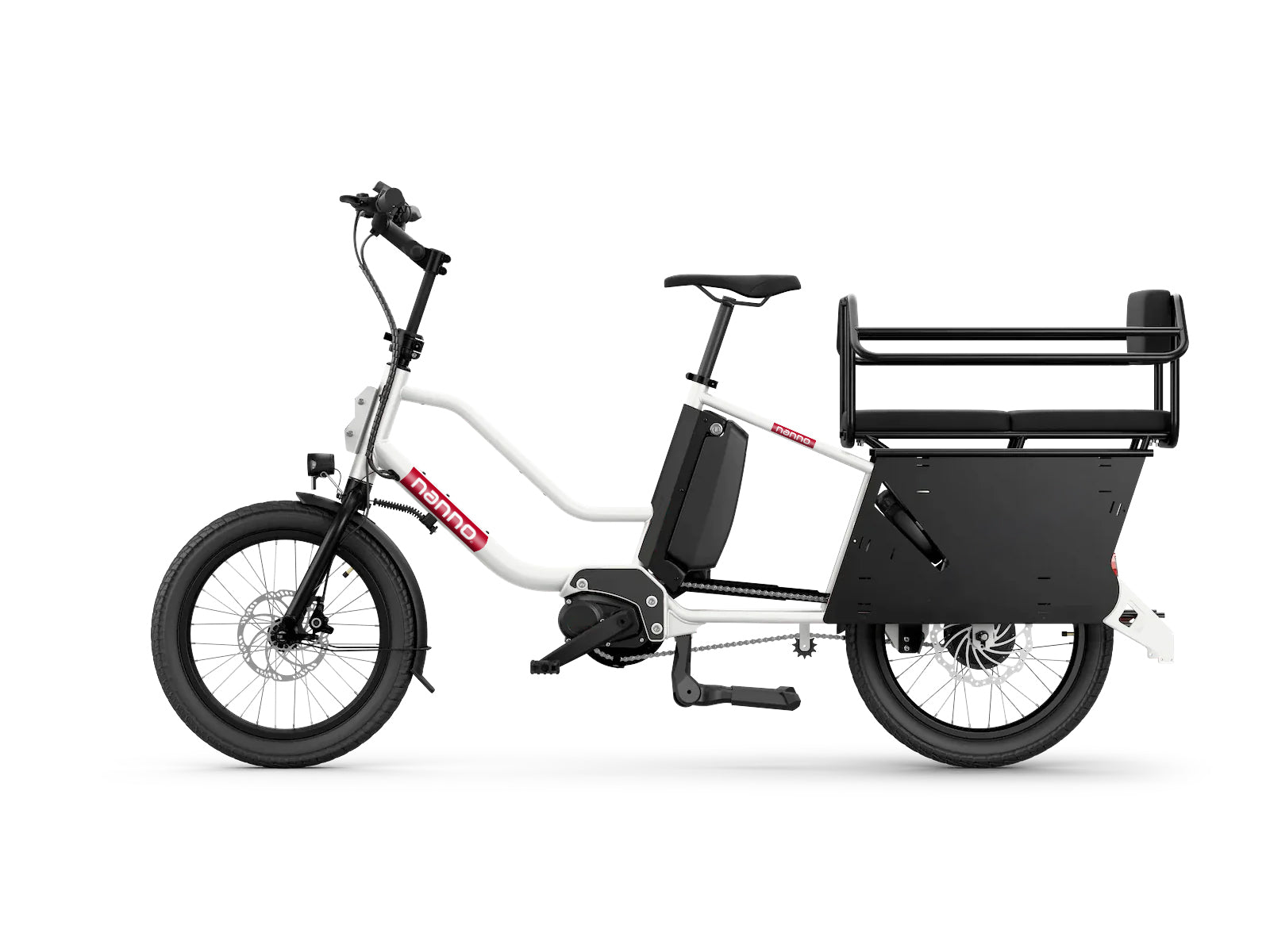 Longtail electric cargo bike for family and cargo b Nanno bikes